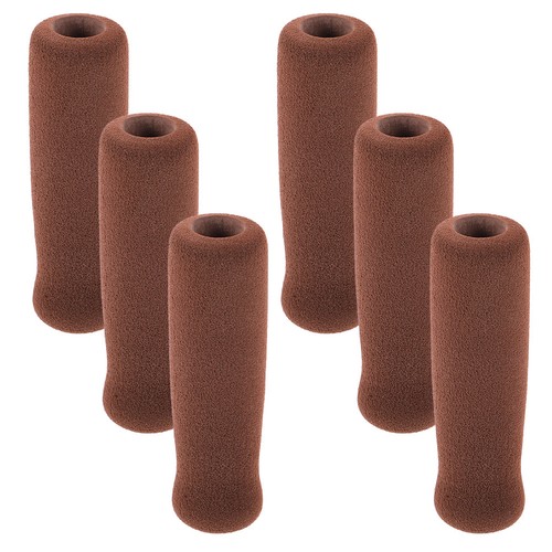 6pcs brown sponge walking cane - sponge,